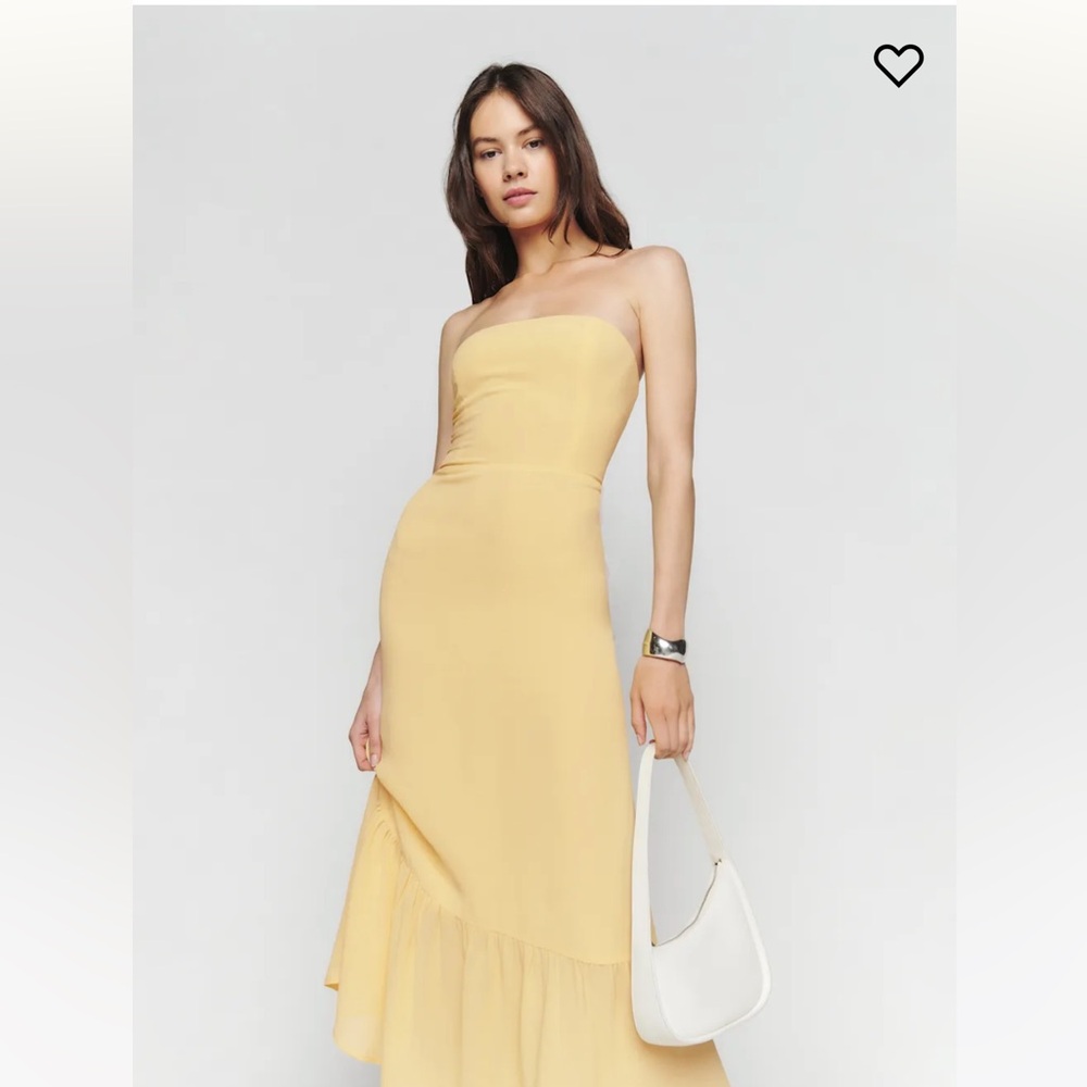 NWT Reformation Yellow Arta Dress